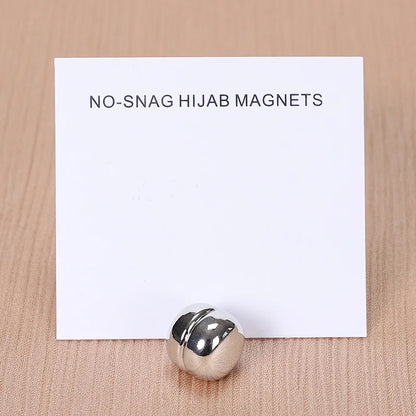 WLP Magnetic Hijab Clips - Solid Color Round Strong Magnet Pins for Silk Scarves Shawls Turban Accessories