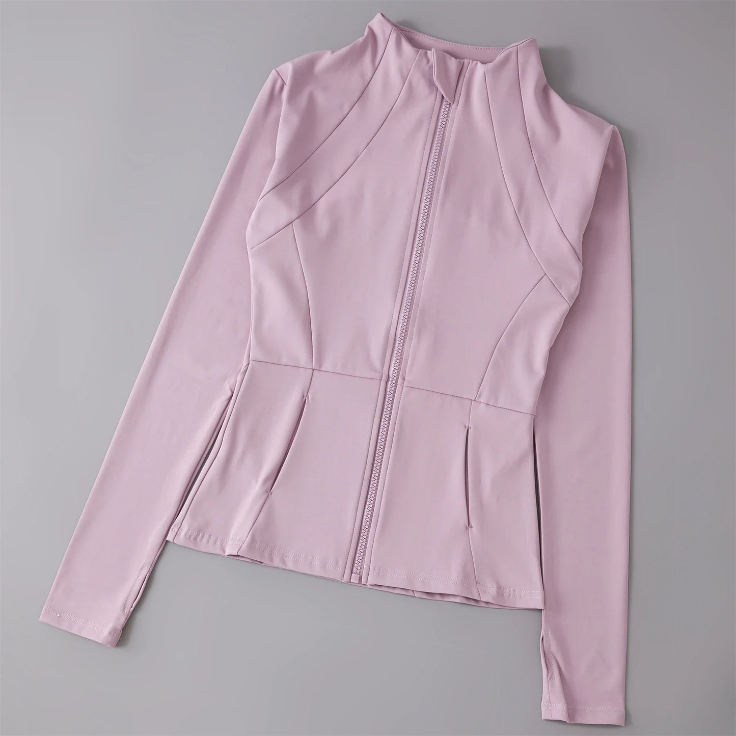 Women’s Sports Windbreaker Jacket — Long Sleeve Workout Top, Running Sweatshirt, Yoga Activewear