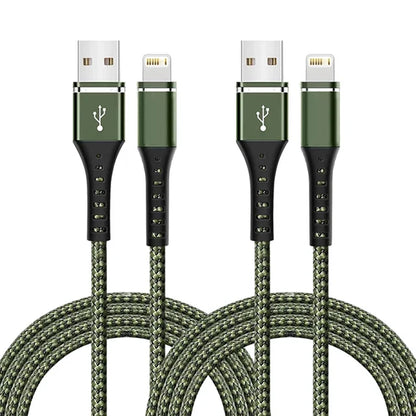 Original Lightning Cable USB – Fast Charging Wire for iPhone 14-6S Plus, X, XR, XS, 13, 12, 11 Pro Max, SE, Nylon Braided Charger Cord