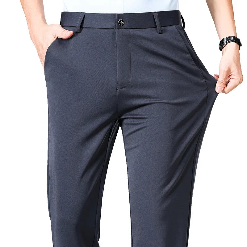 Men's Business Casual Dress Pants - Slim Formal Work Trousers for Summer & Autumn