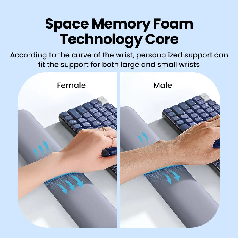 UGREEN Wrist Rest - Memory Foam Keyboard Pad, Palm Rest for Mechanical Keyboards, PC, Soft Pad for Hand and Wrist Support
