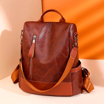 Women's Anti-Theft Backpack - Casual Daypack with Multi-Function Pockets for Travel and Outdoor Use