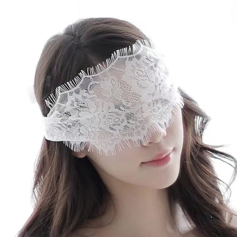 Fashion Lace Eye Mask — Hollow Out See-Through Blindfold, Adjustable Masquerade Mask for Party & Club Accessories