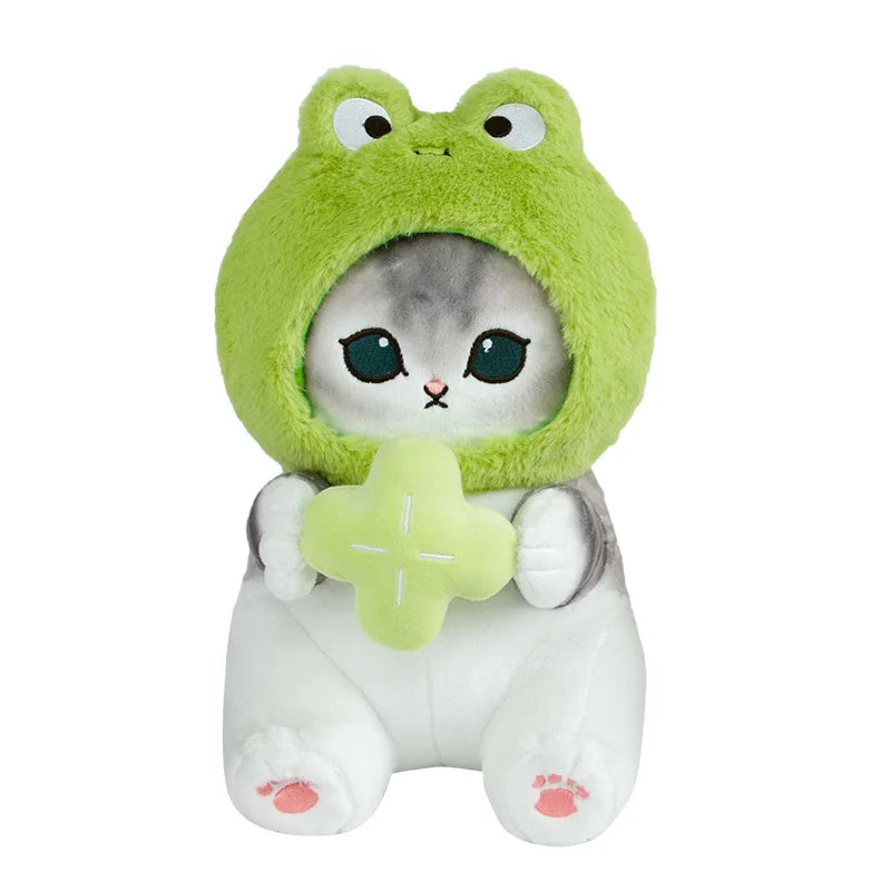 20cm Mofusand Forest Series Cat Cos Frog & Bee Plush – Kawaii Animal Doll Toy for Kids