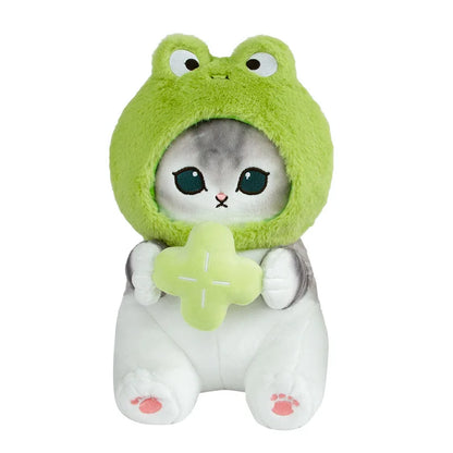 20cm Mofusand Forest Series Cat Cos Frog & Bee Plush – Kawaii Animal Doll Toy for Kids