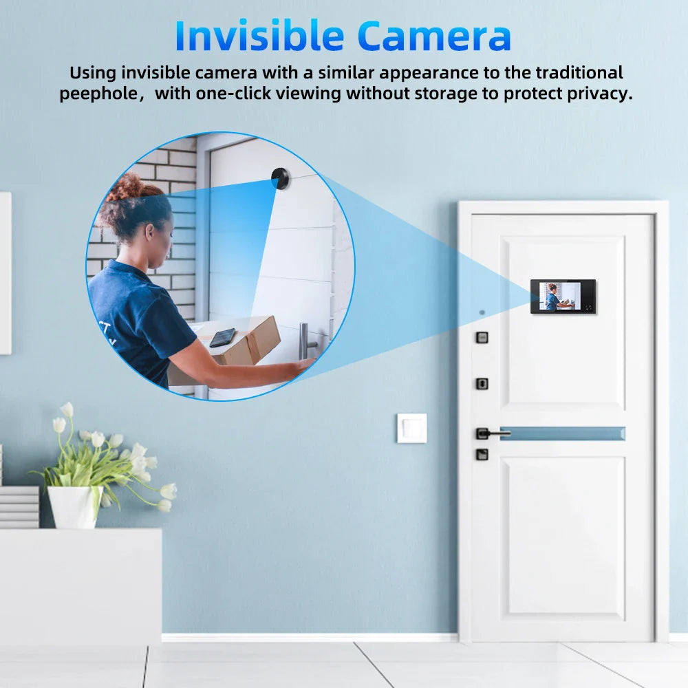Awapow 3.5" Digital Door Viewer — 120° HD LCD Peephole Camera, 2MP Cat Eye Doorbell Monitor