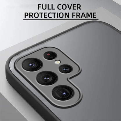 Armor Matte Shockproof Phone Case - Hard Bumper Protective Cover for Samsung Galaxy S24 S23 S22 S21 Ultra Plus A54 A53 A52 A32 A14 A13 A12