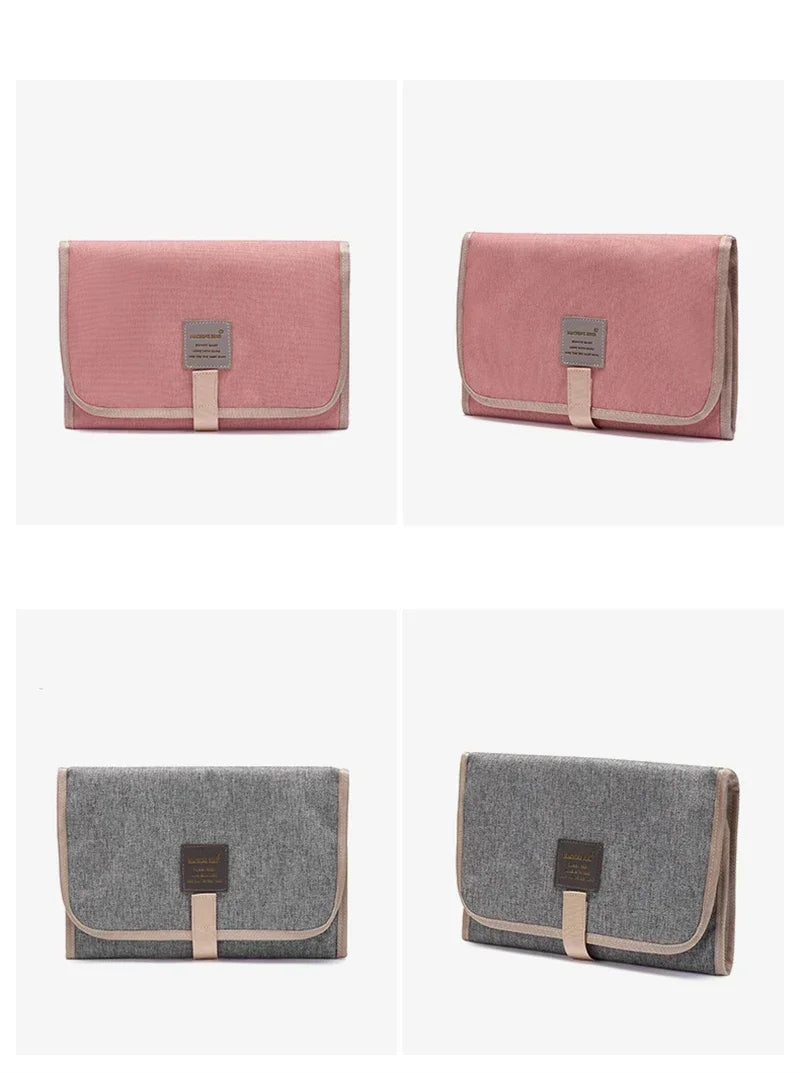 Waterproof Baby Diaper Changing Mat – Portable Foldable Play Mat, Washable Compact Travel Nappy Mat