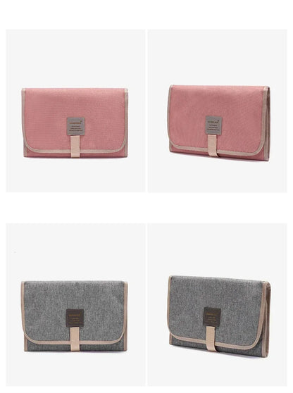 Waterproof Baby Diaper Changing Mat – Portable Foldable Play Mat, Washable Compact Travel Nappy Mat