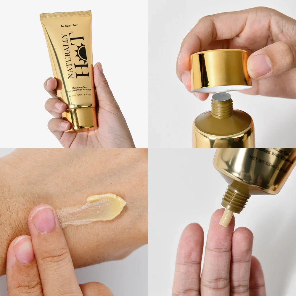 AG Hot Tanning Cream — Long-Lasting Bronzer for Smooth, Non-Sticky Skin, Suitable for All Skin Types