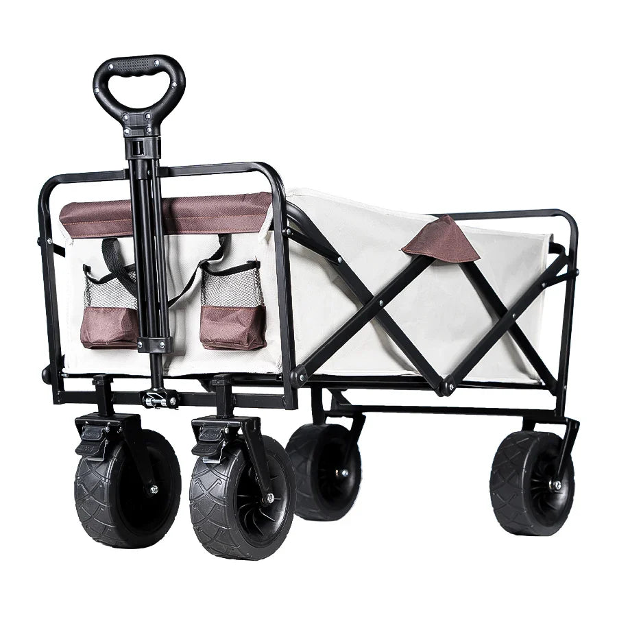 Heavy Duty Collapsible Folding Beach Wagon – Large-Capacity Portable Utility Cart for Garden & Camping