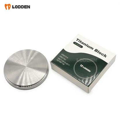 LODDEN 98mm GR2/GR5 Dental Titanium Disc — CAD/CAM Milling Block for Implants, Abutments & Dental Framework