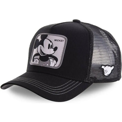 High-Quality Disney Anime Cartoon Snapback – Cotton Baseball Cap for Men & Women, Hip Hop Dad Hat, Trucker Mesh Hat