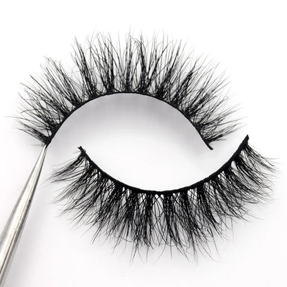Visofree 3D Mink Eyelashes – Thick Handmade Full Strip Cruelty-Free False Lashes for Makeup M56