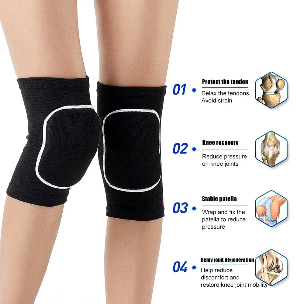 Sports Knee Pads – Protective Knee Braces for Men, Women & Kids for Yoga, Volleyball & Football