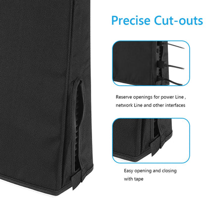 Vertical/Horizontal Dust Cover for PS5 Slim Console – Anti-Scratch Waterproof Protective Sleeve, Removable 1680D Oxford