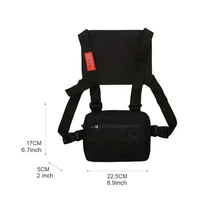 Pocket Chest Front Pack – Vest Rig Carry Waist & Chest Bag Pouch