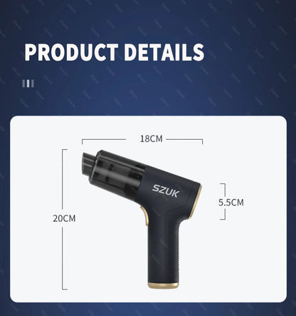 SZUK 18000PA Mini Portable Wireless Car Vacuum Cleaner – Powerful Handheld Cleaning Machine