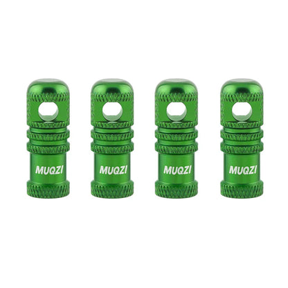 MUQZI 2/4PCS Presta Valve Caps with Core Remover — MTB Tubeless Tire Valve Stem Accessories