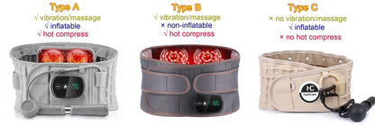 Heating Waist Massager Belt — Vibration & Inflatable Back Pad for Relaxation and Pain Relief