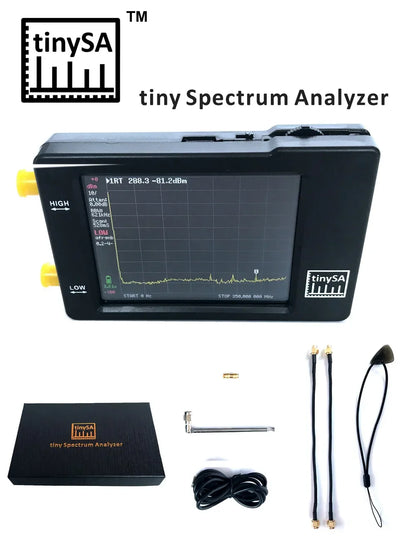 Original Hugen TinySA Spectrum Analyzer – 2.8-Inch Display, 100kHz to 960MHz Handheld with ESD Protection
