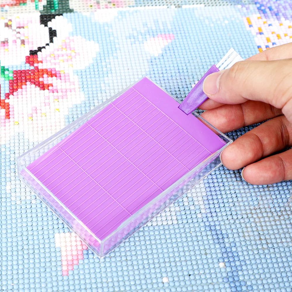 5D Diamond Painting Tool Tray with Rack – DIY Mosaic Embroidery Organizer for Handmade Crafts