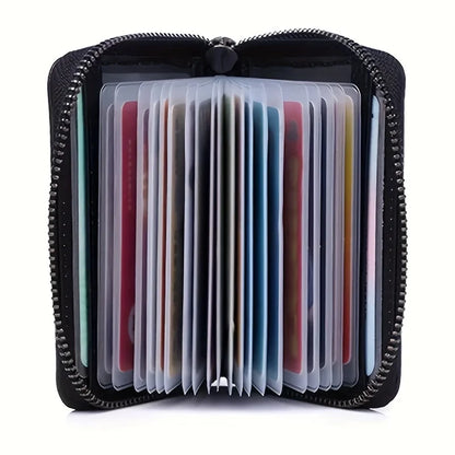 Mini Minimalist Multi-Card Wallet – RFID Blocking Zipper Coin Purse & Credit Card Holder for Men & Women