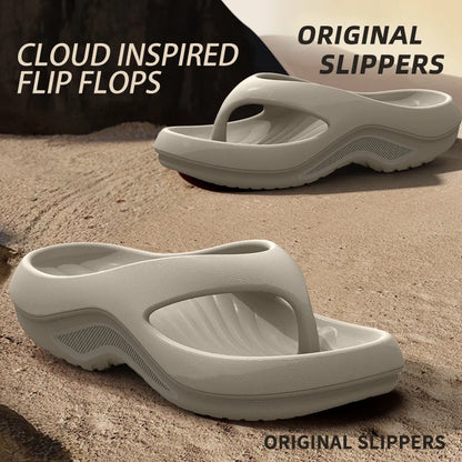 Women’s EVA Thick Heel Sandals – Anti-Slip Odor-Resistant Summer Flip Flops & Outdoor Comfortable Slippers