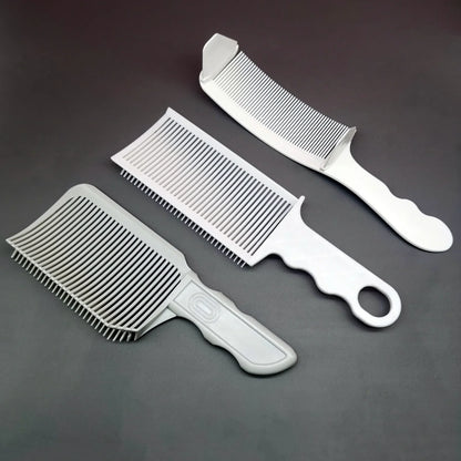 Barber Hair Comb Kit 1/2/3pcs – Flat Top & Fade Styling Comb for Men’s Haircuts