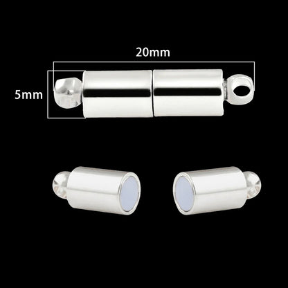 Magnetic Jewelry Clasps - Strong Buckle Connectors with Lobster Clasps for DIY Bracelets, Necklaces & Jewelry Making