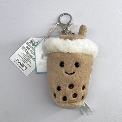Cute Golf Ball Plush Keychain - Grape Jellyfish Hippo Elephant Bag Charm Mini Plush Toy Collection