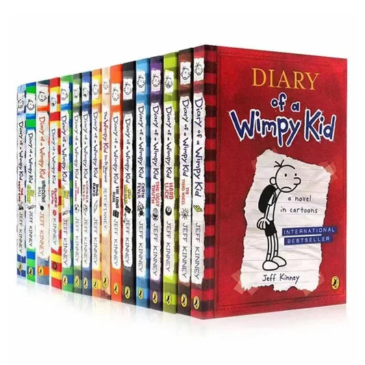 10-Book Set Diary of a Wimpy Kid – English Children’s Fiction Books Volumes 1-10