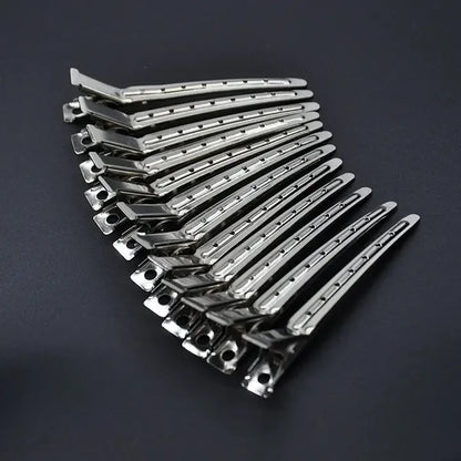 Metal Duckbill Hair Clips for Curly Hair – Hairpin Barrettes, Styling Clamps & Root Barrette Tools
