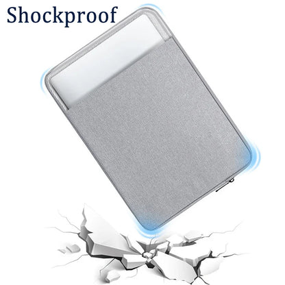 Waterproof Canvas Sleeve Bag for ZEUSLAP 16" Portable Monitor – Anti-Drop Flocking Zip Pouch Carry Case