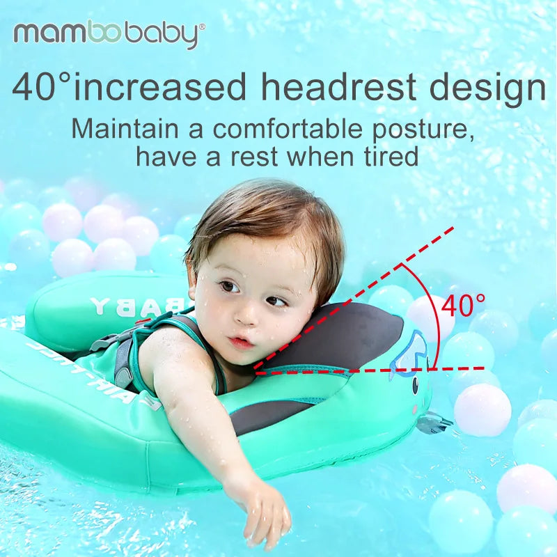 Mambobaby Non-Inflatable Baby Swimming Float Seat - Pool Toys for Boys and Girls - Fun Accessories for Safe Water Play