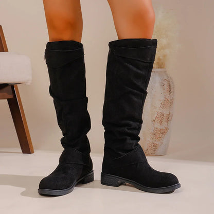 2025 Women’s Retro Minimalist Boots – Fashionable & Comfortable Autumn Winter Footwear