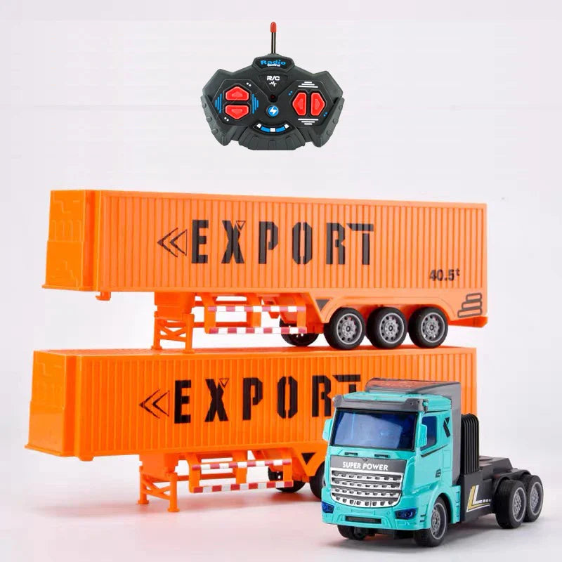 1/48 RC Heavy-Duty Semi-Trailer Truck – Remote Control Construction Dump Truck Toy for Boys Gift