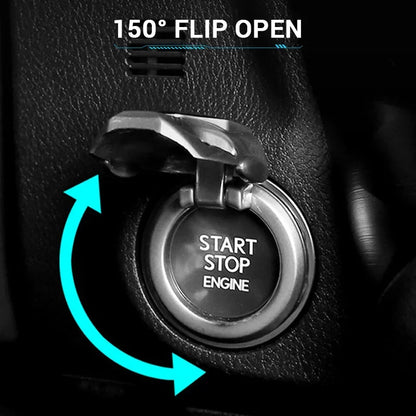 Car Ignition Start Switch Cover – One-Key Engine Start/Stop Button Protector for Car & Motorcycle Interior Decoration