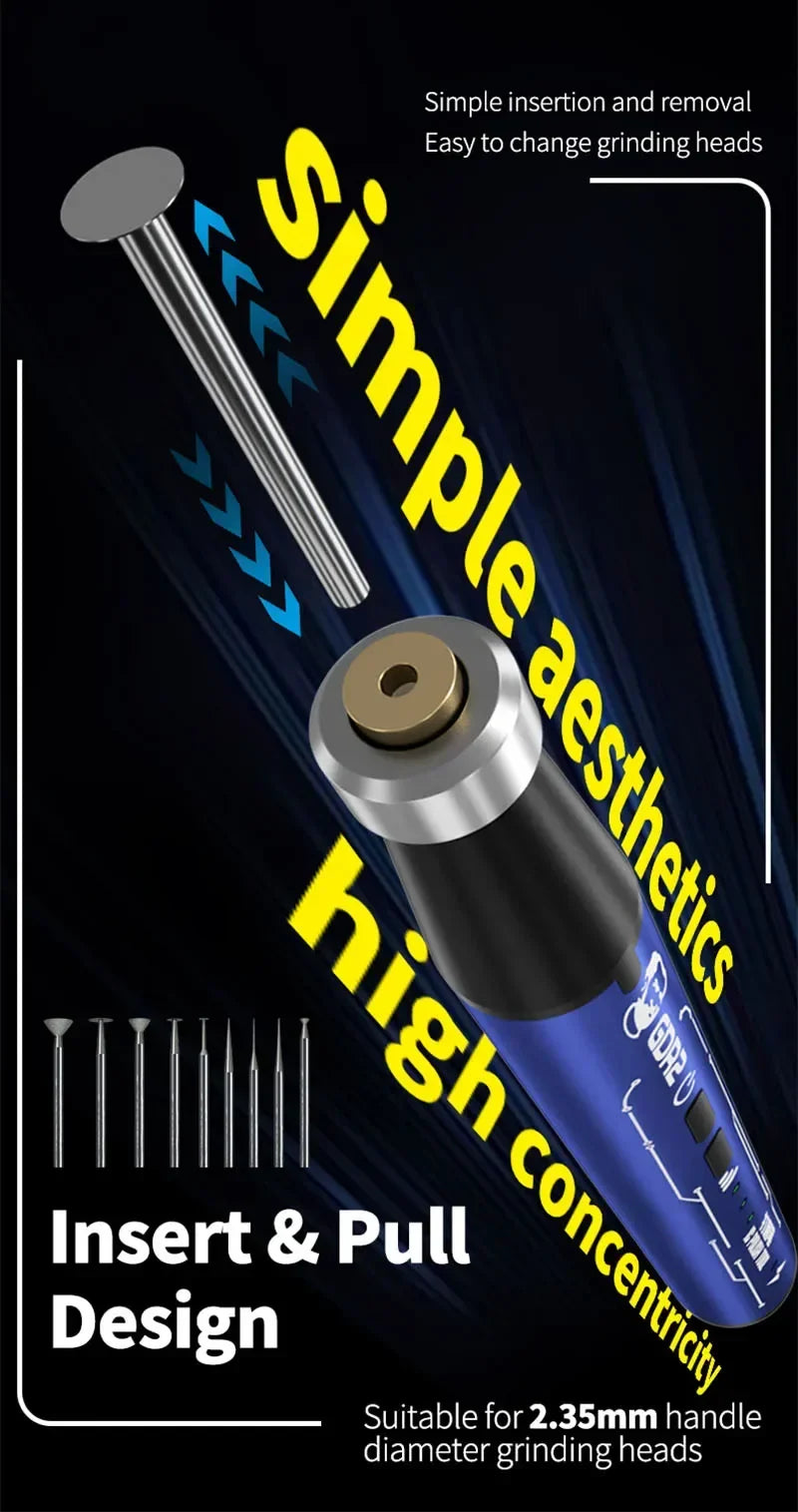 MECHANIC GDR2 Electric Polishing Pen — Multi-Function Tool for Mobile, PCB & CPU Repair