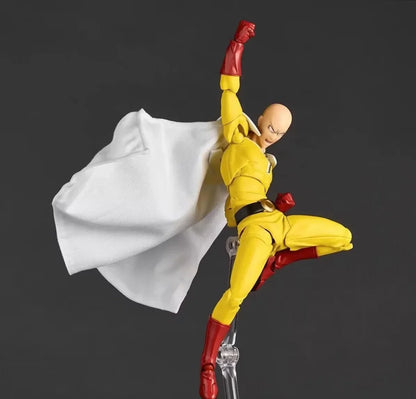 KAIYODO Revoltech ONE PUNCH-MAN Saitama Action Figure – PVC Anime Statue, Collectible Decor & Gift