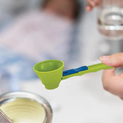 Creative No-Spill Measuring Spoon Funnel – Easy Refill Tool for Protein Powder, Sports Drinks & Baby Formula