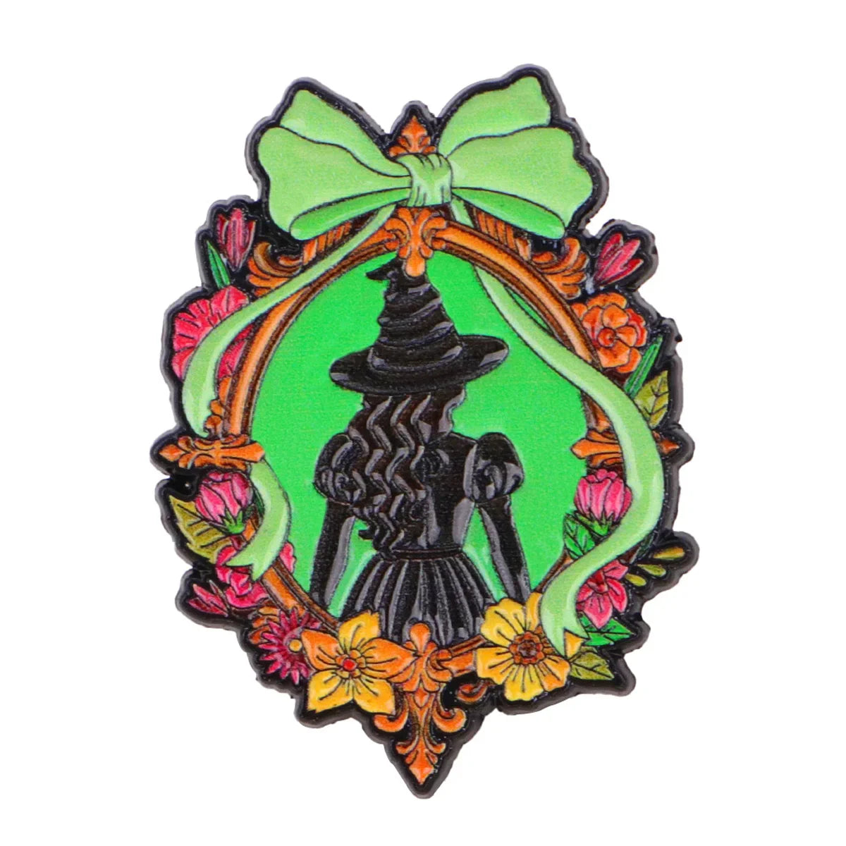 Funny Witch Enamel Pin — Halloween Lapel Brooch for Backpacks, Cosplay & Party Gifts