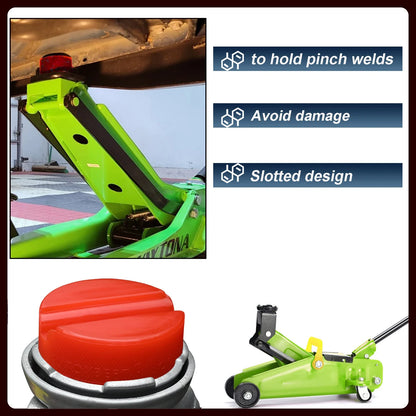 Heavy Duty Polyethylene Jack Rubber Pad for VW, Audi, Seat, Skoda - Anti-Slip Rail Adapter Support Block for Safe Lifting