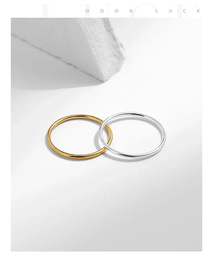 MODIAN 925 Sterling Silver Stackable Ring – Classic Wave Geometric Finger Ring, Fashion Jewelry for Women