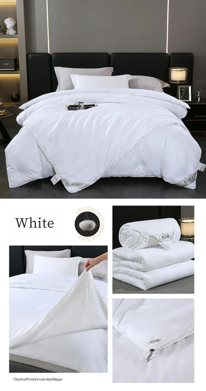Natural Mulberry Silk Duvet – Luxury Queen & King Size Comforter, All-Season Bedding for Summer & Winter