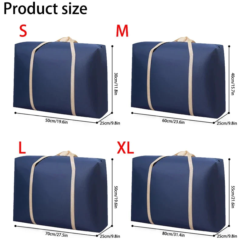 Extra Large Waterproof Moving Bag - Foldable Travel Luggage & Home Storage Packing Bag