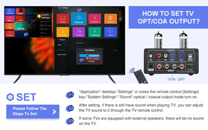 AIYIMA Audio T9 HiFi Bluetooth 5.0 Vacuum Tube Amplifier – USB DAC, COAX, OPT, VU Meter Stereo Amplifier for Speakers