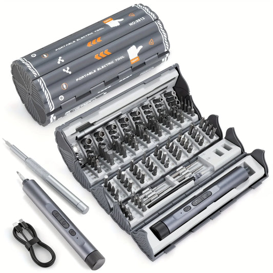 138-in-1 Mini Electric Screwdriver Set – Precision Magnetic Bits & Durable Alloy Tool Kit for PC, iPhone & DIY Repairs