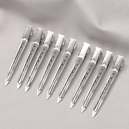 Metal Duckbill Hair Clips for Curly Hair – Hairpin Barrettes, Styling Clamps & Root Barrette Tools