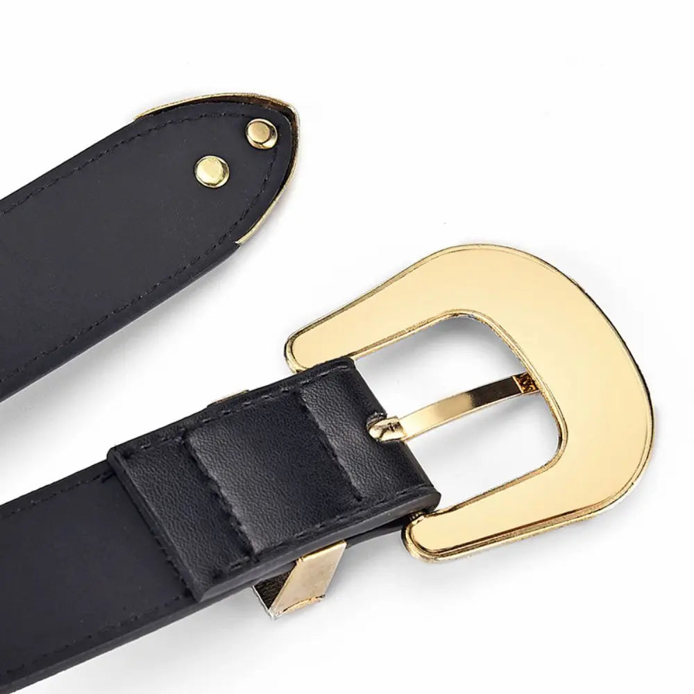 Vintage Carved Needle Buckle Belt — PU Leather Punk Hip Hop Rock Style Unisex Jeans Belt, Y2K Fashion Accessory